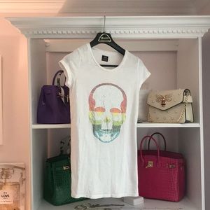 Crystallized Skull white T-shirt